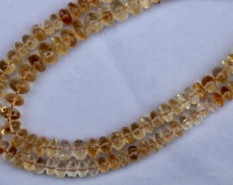 Natural 16 inch faceted citrine rondelle beads gemstone, 8---12 mm,  natural citrine gemstone ,wholesale citrine ,rondelle citrine