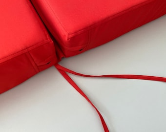 Cojín de exterior personalizado: resistente al agua, ideal para patio, banco, silla o sofá (cualquier tamaño)