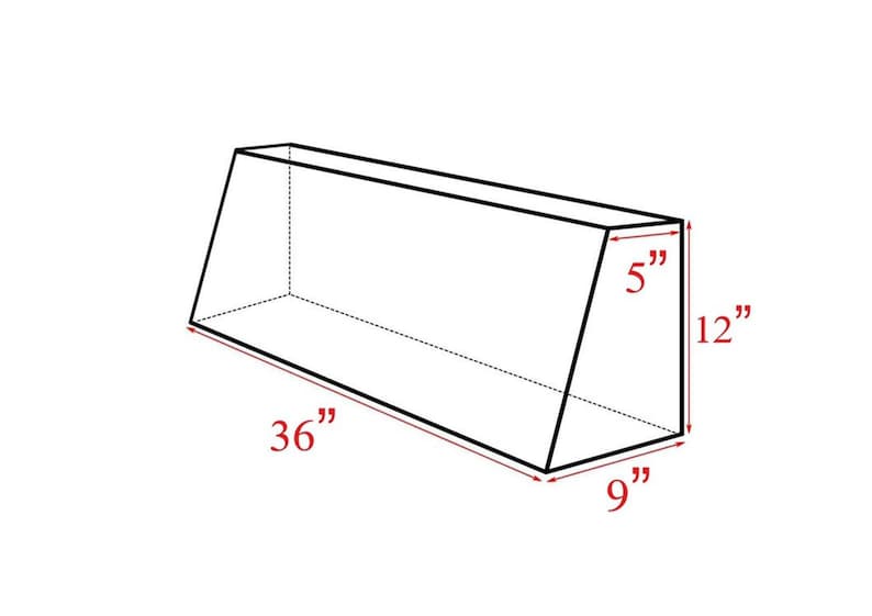 Wedge Bolster Foam Insert Back Cushion for the Daybed Etsy