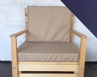 Funda de cojín impermeable para exteriores: banco, patio, silla - Tamaño personalizado