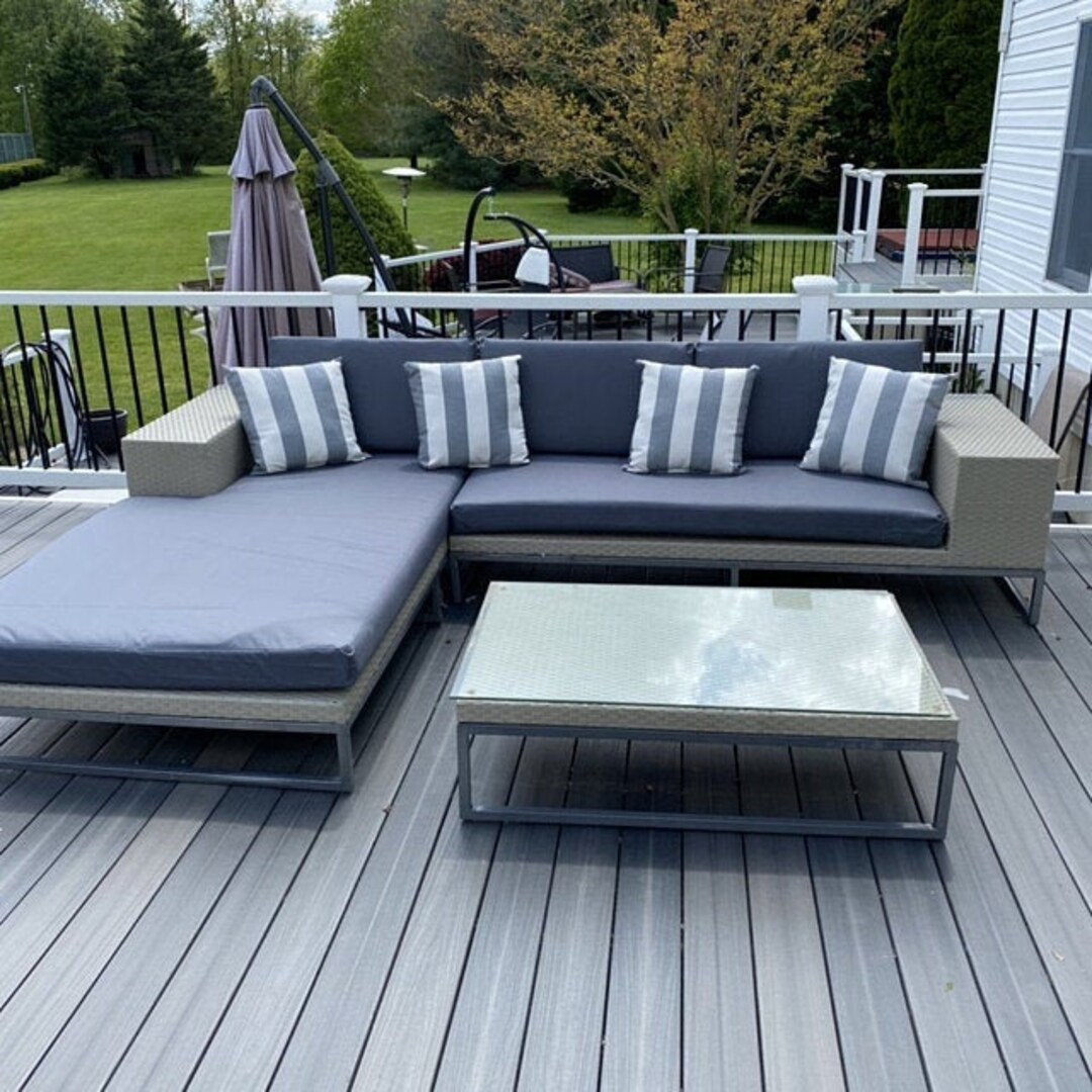 Custom Patio and Outdoor Sectionals Cushion Covers Water Etsy