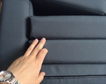 Cojín de banco personalizado: resistente al agua para exteriores, funda con cremallera, cualquier tamaño personalizado