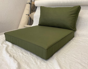 Fundas de cojín de patio personalizadas: banco de exterior resistente al agua, columpio de porche, funda con cremallera