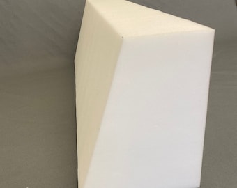 Inserción de espuma con refuerzo en forma de cuña: cojín para cabecero de sofá cama (5 x 9 x 12 x 36 pulgadas)