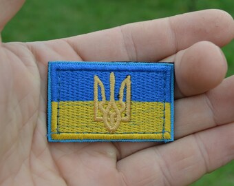 Patches embroidery trident Ukraine ukrainian army morale patch 5 cm * 3 cm ukraine souvenir ukrainian store