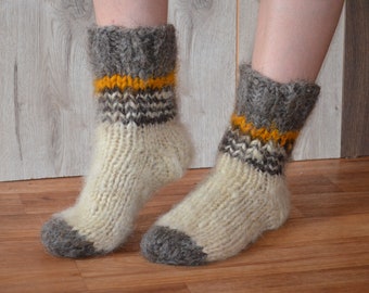 Hand knitted wool socks / Handmade 100% Wool Socks / Knitted warm socks / knitted wool socks, handmade Ukrainian socks.