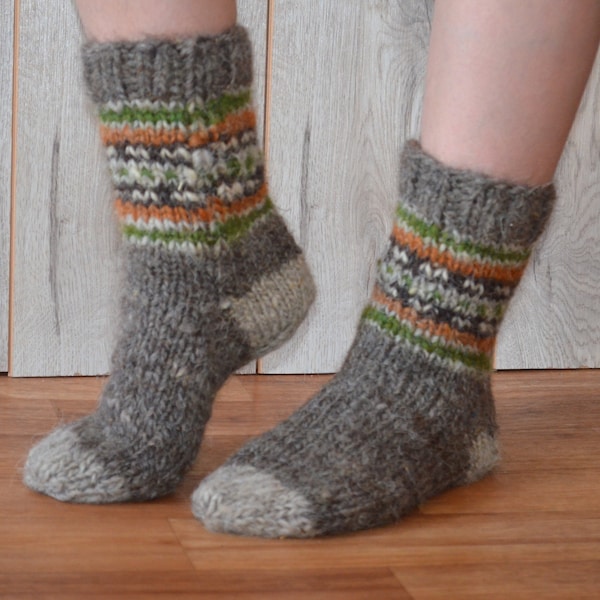 Wool socks women handmade, Wool socks / Knitted warm socks, Warm gift, gift girlfriend.