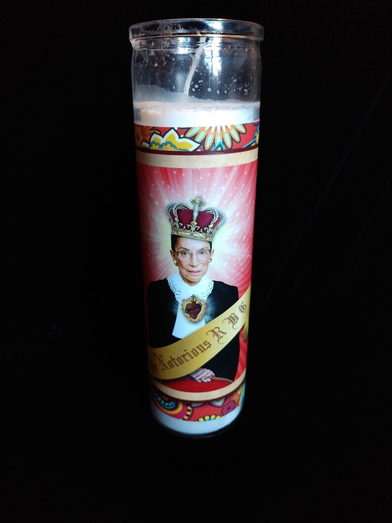Saint Ruth Bader Ginsburg notorious RBG Prayer Candle Etsy