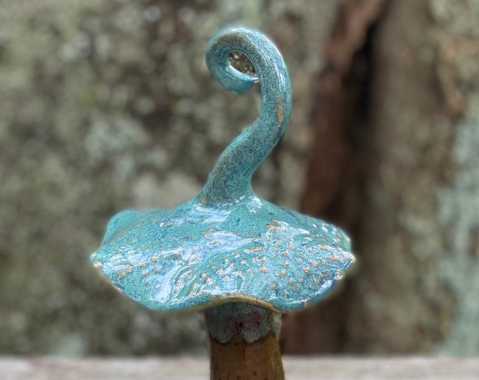 Ceramic mushroom sculpture, mushroom pottery, ceramic sculpture, mushroom pottery sculpture, mushroom art