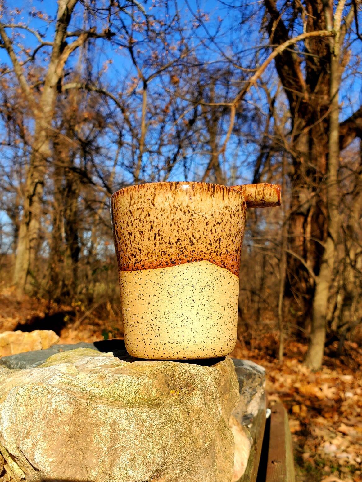 Handmade wheel thrown Seth Rogen inspired ceramic ashtray, wheel thrown