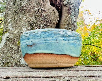 Handmade pottery Bowl, Hand Crafted ceramic  Artisan Bowl, wheel thrown kiln fired pottery