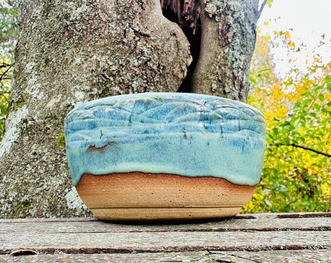 Handmade pottery Bowl, Hand Crafted ceramic  Artisan Bowl, wheel thrown kiln fired pottery