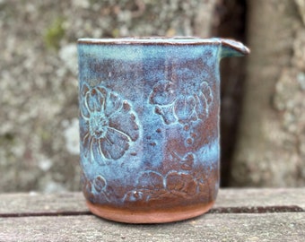 Handmade wheel thrown Seth Rogen inspired ceramic ashtray, wheel thrown pottery ashtray, watercolor cup and paintbrush holder