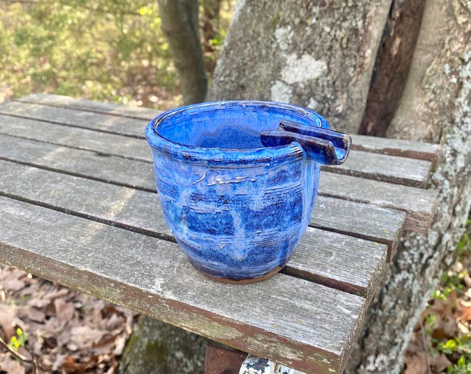 Handmade wheel thrown Seth Rogen inspired ceramic ashtray, wheel thrown pottery ashtray