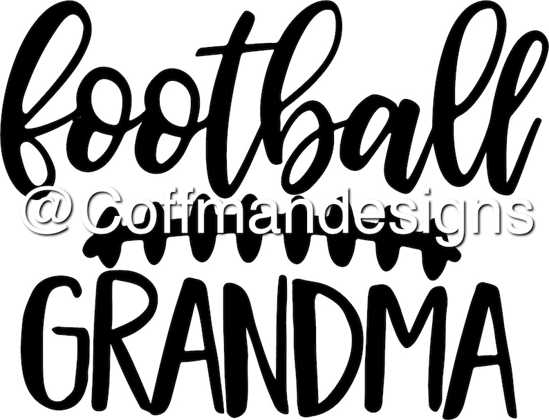 Football Grandma Svg  Etsy