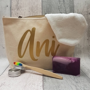 Personalised zero waste travel kit