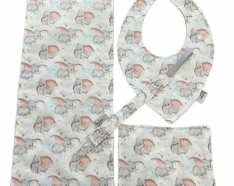 Gift Set baby elephant bib