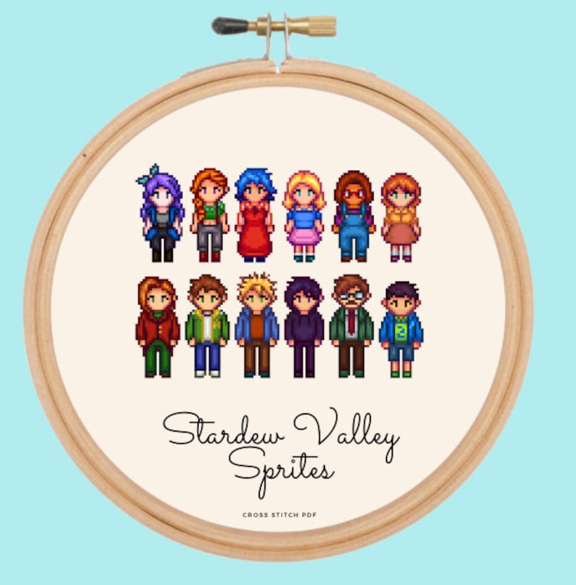 Stardew Valley Sprites PDF Cross Stitch Pattern Printable Etsy Ireland