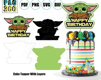 Yoda Cake Topper Etsy Yoda Cake Topper Etsy