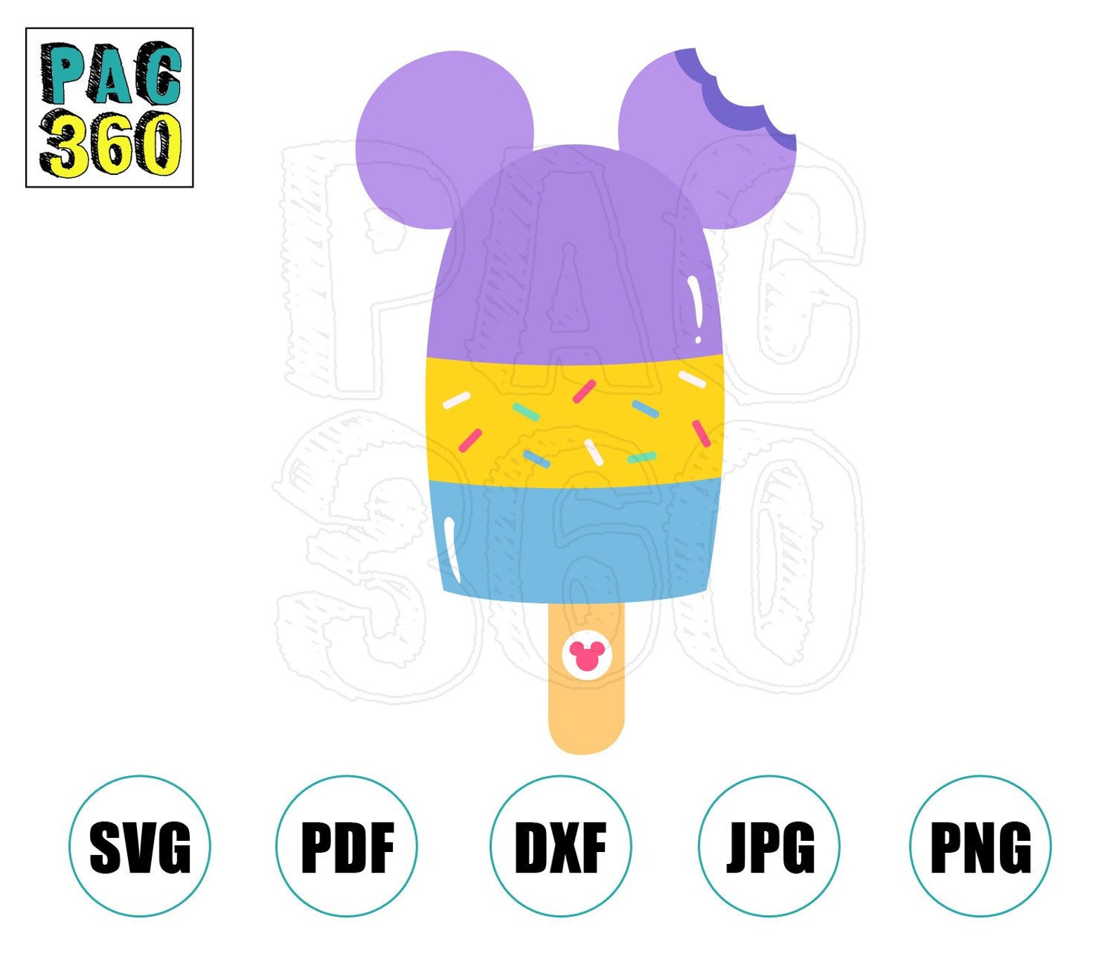 Mickey Mouse Ice Cream SVG Etsy