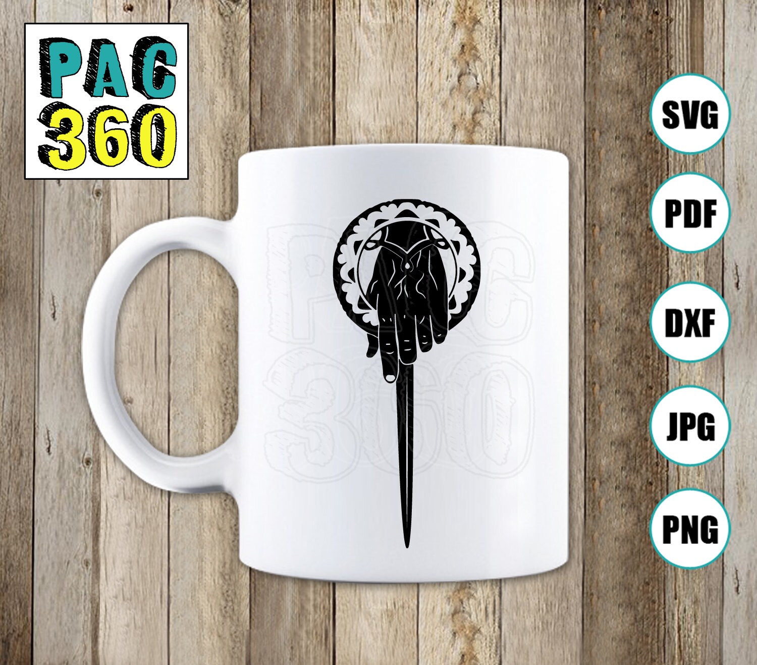Hand Of The King Pin SVG Etsy