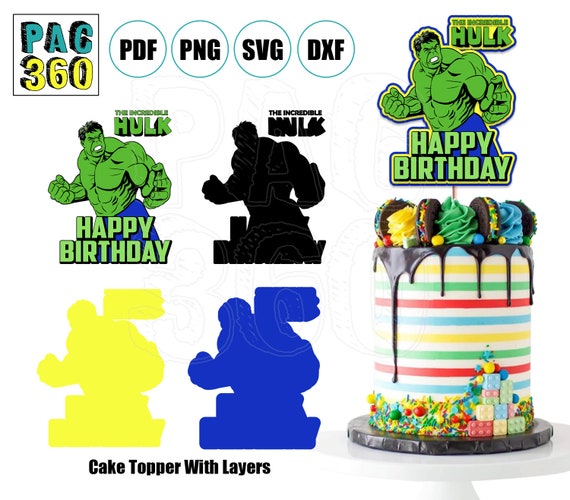 Hulk cake topper