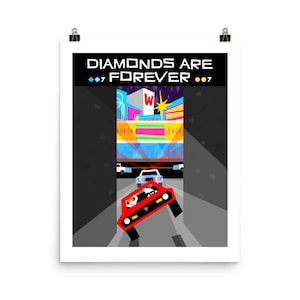 DIAMONDS are FOREVER | James Bond 007 Poster