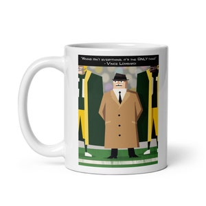 VINCE LOMBARDI | Green Bay Packers | White glossy mug