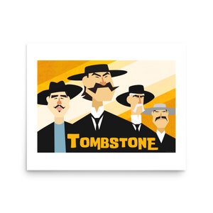 TOMBSTONE | Wyatt Earp | Doc Holliday | OK Corral | Kurt Russell | Val Kilmer | Sam Elliott | Poster