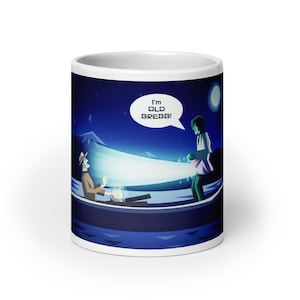 I&#39;M OLD GREGG | Mighty Boosh White glossy mug