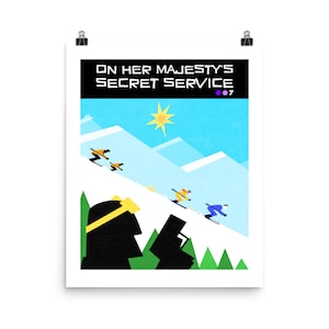 On Her MAJESTY&#39;S SECRET Service | James Bond 007 Poster