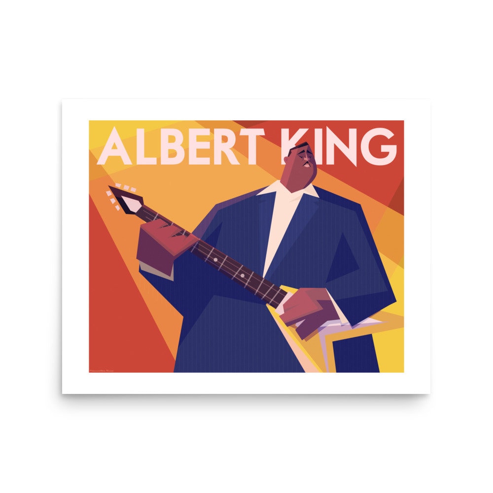 アルバート・キング 公演ポスター　ヴィンテージ風インテリア Albert king - Etsy 日本