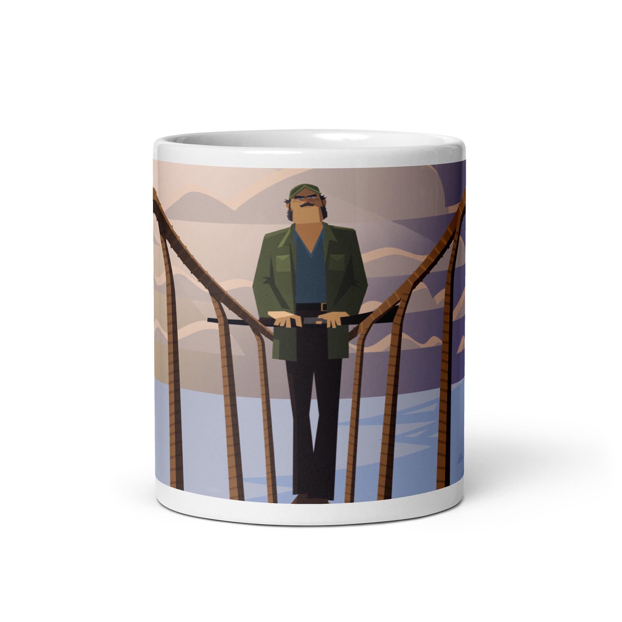 QUINT JAWS White glossy mug