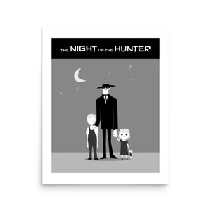 NIGHT of the HUNTER | Robert Mitchum | Poster Print