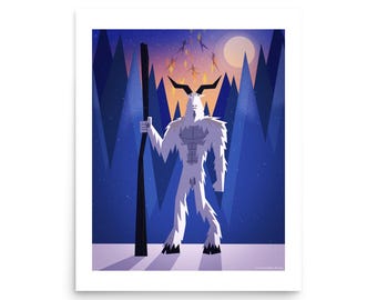 WINTER SOLSTICE | Pagan Yule | Goat Man Poster