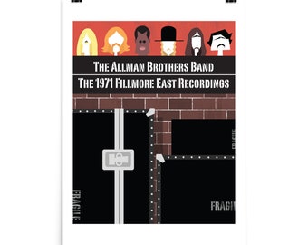 ALLMAN BROTHERS Band Fillmore East Poster