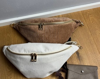 Cord Bauchtasche XL