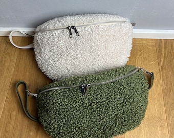 Fluffy Bauchtasche | Teddy Bauchtasche XL