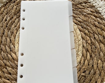 Zippless Umschläge für Budget Binder A6 in weiß mit seitlichen Tabs | Umschlagmethode