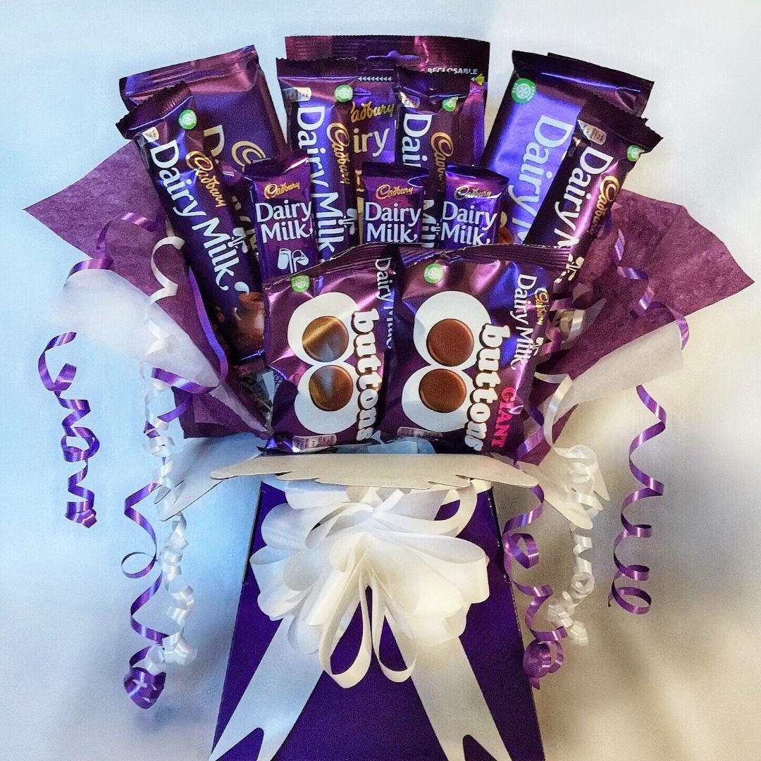 Cadbury Dairy Milk Chocolate Bouquet Luxury Chocolate Gift Etsy