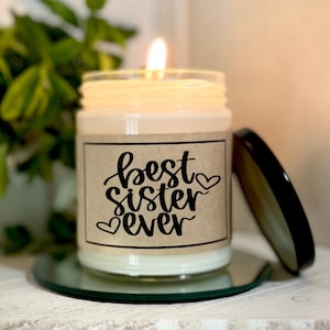 Best Sister Ever Candle BFF Gift Friendship Gift Friendship Sister Wedding Gift Sister Candle Gift For Sister Sister Birthday