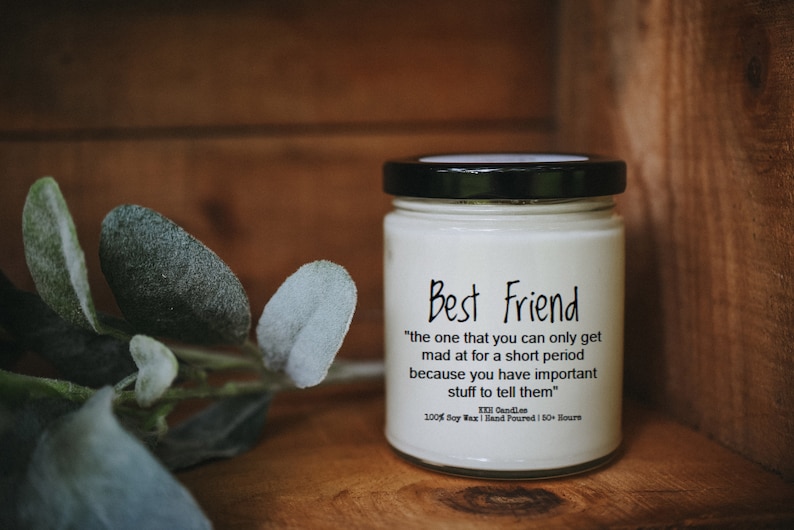 Friendship Gift Friendship Candle Best Friend Definition 9 oz Soy Candle Best Friend BFF Gift Bestie Gift Best Friend Candle