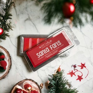 Santa Farts Wax Snap Bar Wax Melts Wax Tarts Candle Warmer Melts Wax Cubes Wax Snap Wax Bar Soy Blend Wax Melts