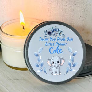 Bulk Baby Shower Favors | Candle Favors | Thank You From Our Little Peanut Favors | Elephant Favor | Guest Favors | Gift For Guests