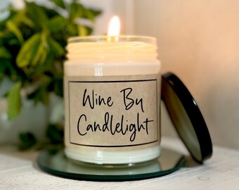 Scented Candle Scented Soy Candle Wine By Candlelight Wine Candle Dinner Candle Vino Candle Grape Candle Fruit Candle Fruit Fragrance