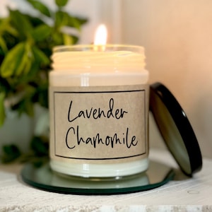 Scented Candle Scented Soy Candle Lavender Chamomile Candle Eucalyptis Candle Rose Petals Candle Lavender Candle Spa Candle Aromatherapy image 1