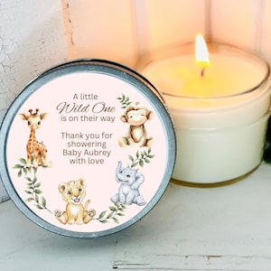 Bulk Baby Shower Favors | Candle Favors | Baby Zoo Animals Favors | Guest Favors | Gifts For Guests | Shower Gift | Baby Animals