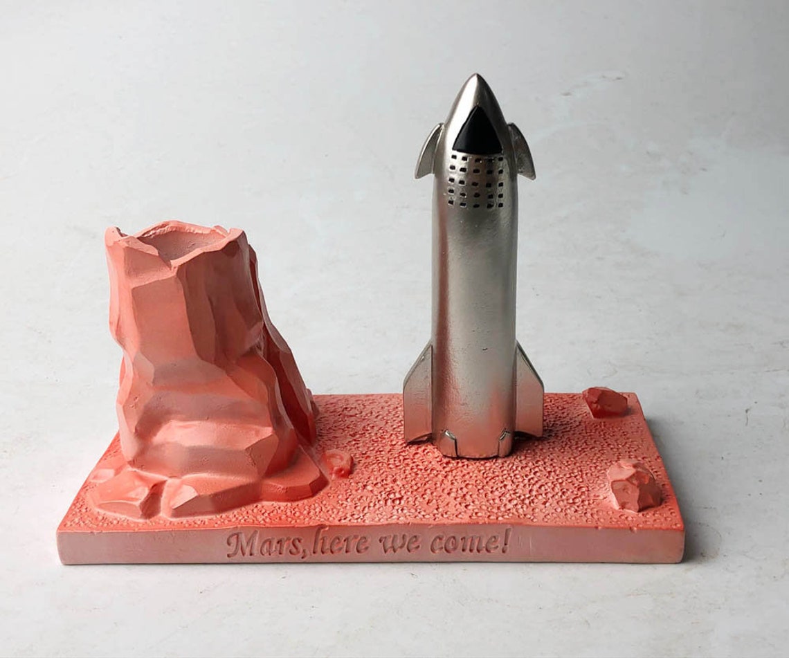 Spaceship Toy Kits Starship Model Decoration With Words Mars Etsy