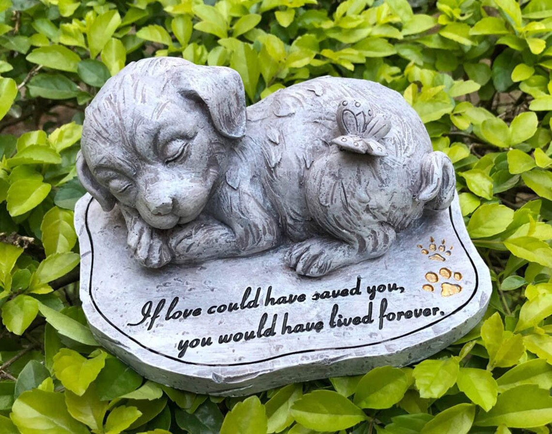 Personalized Pet Memorial Resin Stone Engraved Pet Stone Etsy