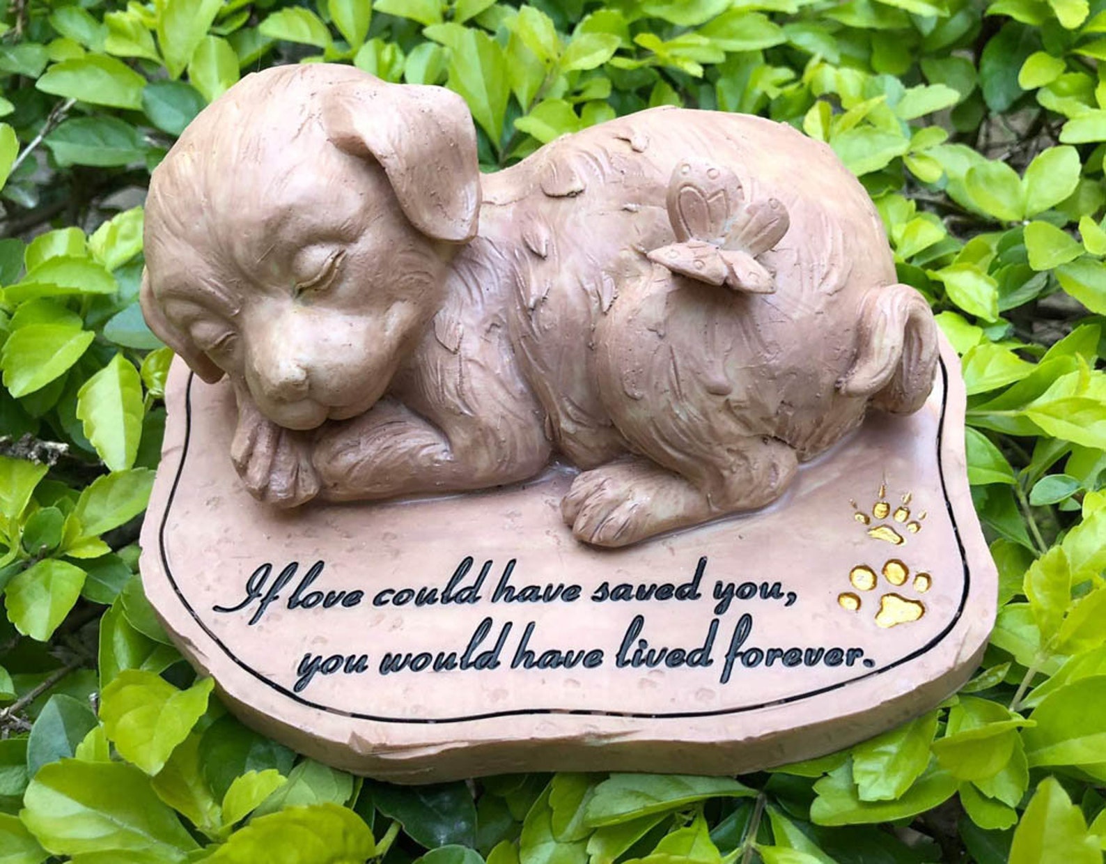 Personalized Pet Memorial Resin Stone Engraved Pet Stone Etsy